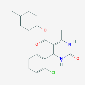 molecular formula C19H23ClN2O3 B5155632 4-methylcyclohexyl 4-(2-chlorophenyl)-6-methyl-2-oxo-1,2,3,4-tetrahydro-5-pyrimidinecarboxylate 