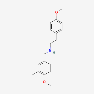 molecular formula C18H23NO2 B5155636 (4-methoxy-3-methylbenzyl)[2-(4-methoxyphenyl)ethyl]amine 