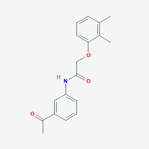 molecular formula C18H19NO3 B5155679 N-(3-acetylphenyl)-2-(2,3-dimethylphenoxy)acetamide 