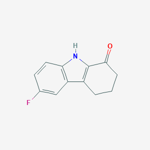 molecular formula C12H10FNO B515571 6-fluoro-2,3,4,9-tetrahydro-1H-carbazol-1-one CAS No. 41734-98-9