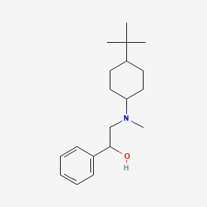 molecular formula C19H31NO B5155718 2-[(4-tert-butylcyclohexyl)(methyl)amino]-1-phenylethanol 