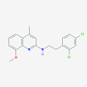 molecular formula C19H18Cl2N2O B5155724 N-[2-(2,4-dichlorophenyl)ethyl]-8-methoxy-4-methyl-2-quinolinamine 