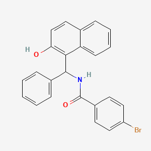 molecular formula C24H18BrNO2 B5155751 4-bromo-N-[(2-hydroxy-1-naphthyl)(phenyl)methyl]benzamide 