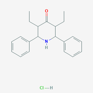 molecular formula C21H26ClNO B5155789 3,5-diethyl-2,6-diphenyl-4-piperidinone hydrochloride 