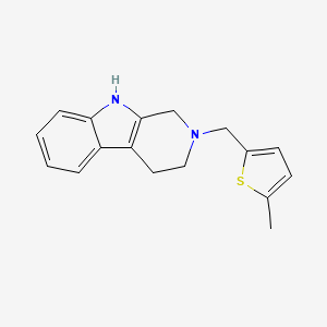 molecular formula C17H18N2S B5155879 2-[(5-methyl-2-thienyl)methyl]-2,3,4,9-tetrahydro-1H-beta-carboline 