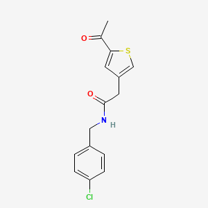 molecular formula C15H14ClNO2S B5155897 2-(5-acetyl-3-thienyl)-N-(4-chlorobenzyl)acetamide 