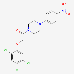 molecular formula C18H16Cl3N3O4 B5155909 1-(4-nitrophenyl)-4-[(2,4,5-trichlorophenoxy)acetyl]piperazine CAS No. 6189-59-9
