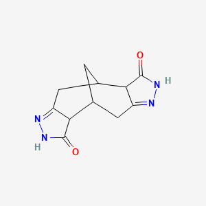 molecular formula C11H12N4O2 B5155965 4,5,11,12-tetraazatetracyclo[6.6.1.0~2,6~.0~9,13~]pentadeca-5,12-diene-3,10-dione 