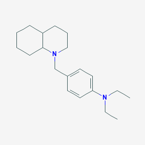 molecular formula C20H32N2 B5155992 N,N-diethyl-4-(octahydro-1(2H)-quinolinylmethyl)aniline 