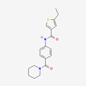 5-ethyl-N-[4-(1-piperidinylcarbonyl)phenyl]-3-thiophenecarboxamide