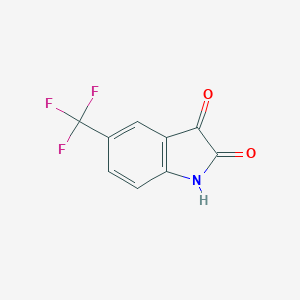 molecular formula C9H4F3NO2 B515602 5-(Trifluoromethyl)indoline-2,3-dione CAS No. 345-32-4