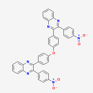 molecular formula C40H24N6O5 B5156053 2,2'-(oxydi-4,1-phenylene)bis[3-(4-nitrophenyl)quinoxaline] 