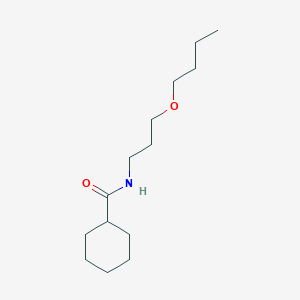molecular formula C14H27NO2 B5156056 N-(3-butoxypropyl)cyclohexanecarboxamide 