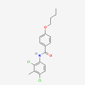 molecular formula C18H19Cl2NO2 B5156117 4-butoxy-N-(2,4-dichloro-3-methylphenyl)benzamide 