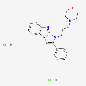 molecular formula C22H26Cl2N4O B5156172 1-[3-(4-morpholinyl)propyl]-2-phenyl-1H-imidazo[1,2-a]benzimidazole dihydrochloride 