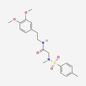 molecular formula C20H26N2O5S B5156255 N~1~-[2-(3,4-dimethoxyphenyl)ethyl]-N~2~-methyl-N~2~-[(4-methylphenyl)sulfonyl]glycinamide 