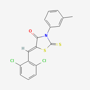 5-(2,6-dichlorobenzylidene)-3-(3-methylphenyl)-2-thioxo-1,3-thiazolidin-4-one