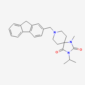 molecular formula C25H29N3O2 B5156431 8-(9H-fluoren-2-ylmethyl)-3-isopropyl-1-methyl-1,3,8-triazaspiro[4.5]decane-2,4-dione 