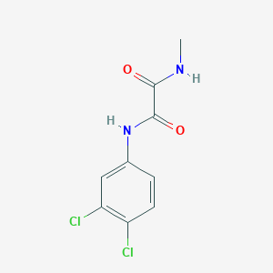 molecular formula C9H8Cl2N2O2 B5156450 N-(3,4-dichlorophenyl)-N'-methylethanediamide 
