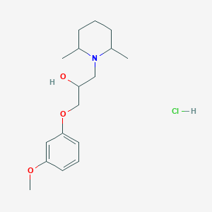 molecular formula C17H28ClNO3 B5156460 1-(2,6-dimethyl-1-piperidinyl)-3-(3-methoxyphenoxy)-2-propanol hydrochloride 