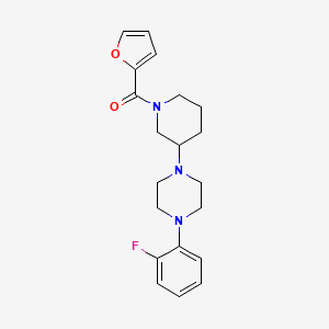molecular formula C20H24FN3O2 B5156468 1-(2-fluorophenyl)-4-[1-(2-furoyl)-3-piperidinyl]piperazine 