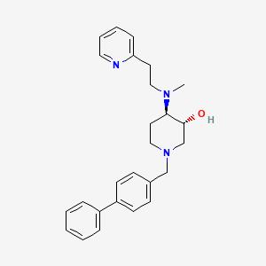 (3R*,4R*)-1-(4-biphenylylmethyl)-4-{methyl[2-(2-pyridinyl)ethyl]amino}-3-piperidinol