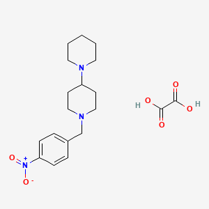 molecular formula C19H27N3O6 B5156541 1'-(4-nitrobenzyl)-1,4'-bipiperidine oxalate 