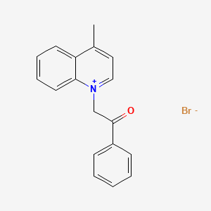 4-methyl-1-(2-oxo-2-phenylethyl)quinolinium bromide