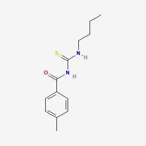 molecular formula C13H18N2OS B5156579 N-[(butylamino)carbonothioyl]-4-methylbenzamide 