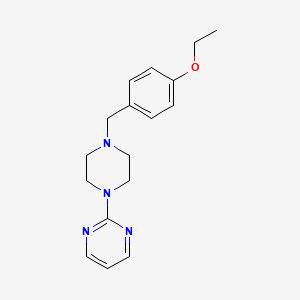 molecular formula C17H22N4O B5156625 2-[4-(4-ethoxybenzyl)-1-piperazinyl]pyrimidine 