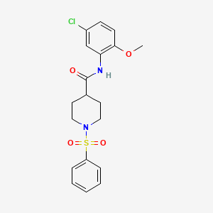N-(5-chloro-2-methoxyphenyl)-1-(phenylsulfonyl)-4-piperidinecarboxamide