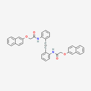 molecular formula C38H28N2O4 B5156647 N,N'-(1,2-ethynediyldi-2,1-phenylene)bis[2-(2-naphthyloxy)acetamide] 