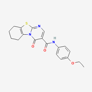 molecular formula C19H19N3O3S B5156693 N-(4-ethoxyphenyl)-4-oxo-6,7,8,9-tetrahydro-4H-pyrimido[2,1-b][1,3]benzothiazole-3-carboxamide 