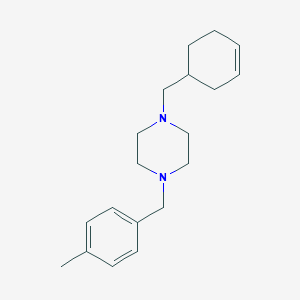 1-(3-cyclohexen-1-ylmethyl)-4-(4-methylbenzyl)piperazine