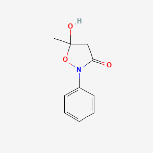 5-hydroxy-5-methyl-2-phenyl-3-isoxazolidinone