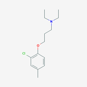 molecular formula C14H22ClNO B5156739 3-(2-chloro-4-methylphenoxy)-N,N-diethyl-1-propanamine 