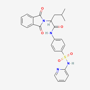 2-(1,3-dioxo-1,3-dihydro-2H-isoindol-2-yl)-4-methyl-N-{4-[(2-pyridinylamino)sulfonyl]phenyl}pentanamide