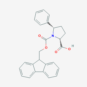 molecular formula C26H23NO4 B051568 Fmoc-(2R,5S)-5-苯基-吡咯烷-2-羧酸 CAS No. 269078-69-5