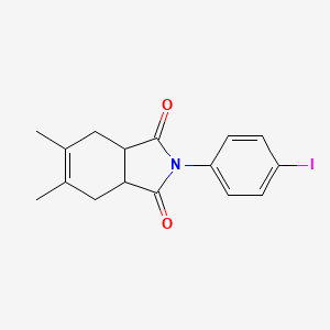 2-(4-iodophenyl)-5,6-dimethyl-3a,4,7,7a-tetrahydro-1H-isoindole-1,3(2H)-dione