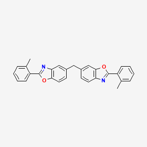 2-(2-methylphenyl)-5-{[2-(2-methylphenyl)-1,3-benzoxazol-6-yl]methyl}-1,3-benzoxazole