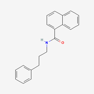 molecular formula C20H19NO B5156861 N-(3-phenylpropyl)-1-naphthamide 