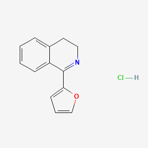 molecular formula C13H12ClNO B5156869 1-(2-furyl)-3,4-dihydroisoquinoline hydrochloride 