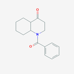molecular formula C16H19NO2 B5156928 1-benzoyloctahydro-4(1H)-quinolinone CAS No. 4624-77-5