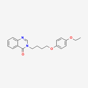 molecular formula C20H22N2O3 B5156988 3-[4-(4-ethoxyphenoxy)butyl]-4(3H)-quinazolinone 
