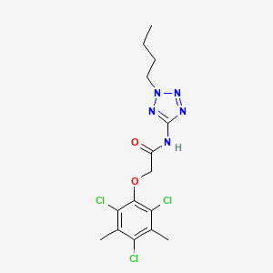 molecular formula C15H18Cl3N5O2 B5157008 N-(2-butyl-2H-tetrazol-5-yl)-2-(2,4,6-trichloro-3,5-dimethylphenoxy)acetamide 