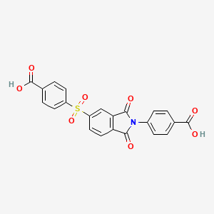 molecular formula C22H13NO8S B5157011 4-{[2-(4-carboxyphenyl)-1,3-dioxo-2,3-dihydro-1H-isoindol-5-yl]sulfonyl}benzoic acid 