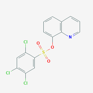 molecular formula C15H8Cl3NO3S B5157016 8-quinolinyl 2,4,5-trichlorobenzenesulfonate 