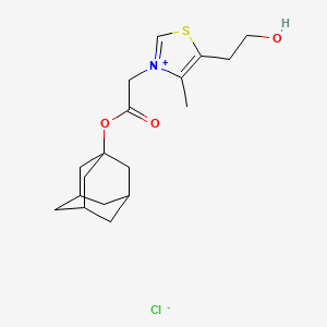 molecular formula C18H26ClNO3S B5157108 3-[2-(1-adamantyloxy)-2-oxoethyl]-5-(2-hydroxyethyl)-4-methyl-1,3-thiazol-3-ium chloride 