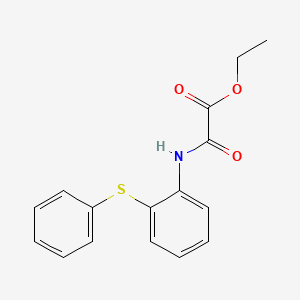 molecular formula C16H15NO3S B5157121 ethyl oxo{[2-(phenylthio)phenyl]amino}acetate 