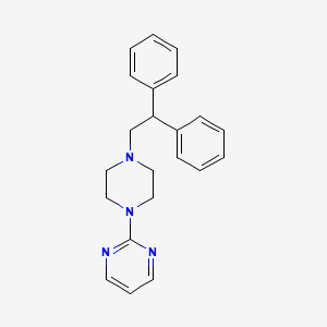 molecular formula C22H24N4 B5157150 2-[4-(2,2-diphenylethyl)-1-piperazinyl]pyrimidine 